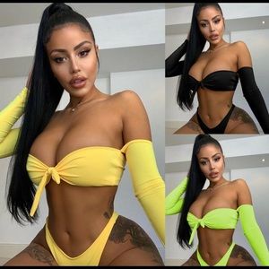 Sexy off the shoulder bikini